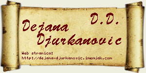 Dejana Đurkanović vizit kartica
